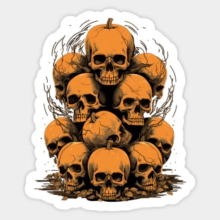 Stack of Skulls Sticker